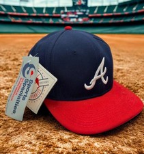 Cappello Atlanta Braves MLB Sports Specialties Pro Fitted in lana con logo tinta unita taglia 7 5/8