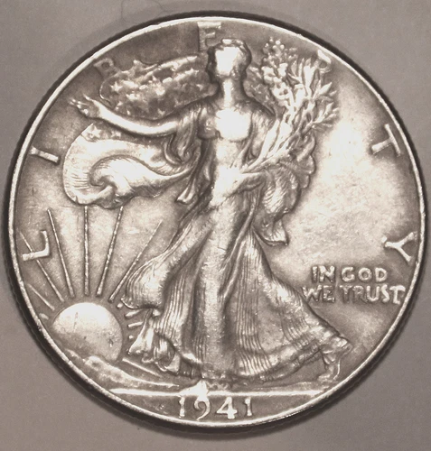 1941-P WALKING LIBERTY HALF DOLLAR - AU - #0500D
