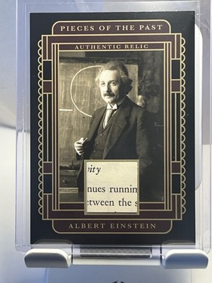  Albert Einstein  2025 Pieces of the Past AUTHENTIC HISTORIC RELIC #SR-AE