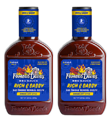 Famous Dave's BBQ Sauce Rich & Sassy 2 Pack