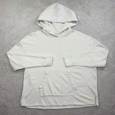 Standard James Perse Hoodie Mens 1 Cream Supima Cotton Casual Relaxed USA Made
