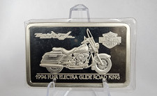 Harley Davidson 1994 FLHR Electra Glide Road King .999 Fine Silver 1.5 oz Bar 102.34 per troy oz
