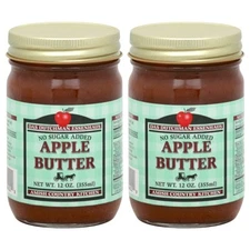 2 pk Das Dutchman Essenhaus 12oz Amish Apple Butter NoAddedSugar Country Kitchen