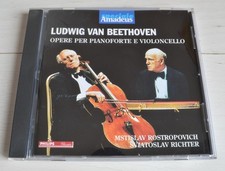 BEETHOVEN OPERE PER PIANOFORTE E VIOLONCELLO ROSTROPOVICH RICHTER