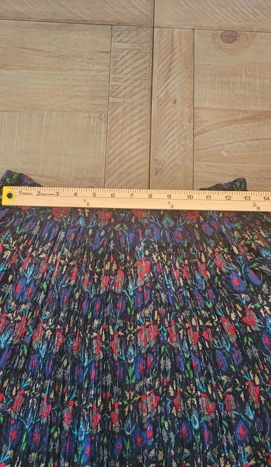 Maxi Falda Bantú Multicolor Boho Gitana Talla M Hasta el Suelo Fluida Foto 3 de 4