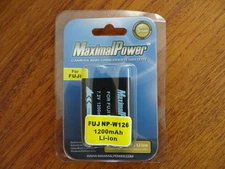 Maximal power Battery For FUJI NP-W126 Fujifilm FinePix HS30EXR, X-A1, X-E1