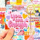 “50pcs Inspirational Stickers – Positive Affirmation Decals for Laptop & Journal
