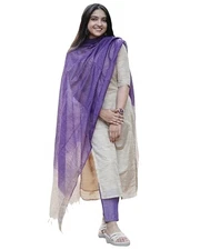 GoSriKi Women's Chanderi Straight Solid Kurta with Pant & Dupatta (GOJALA Bei...