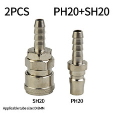 2Pcs Pneumatic Fitting European Standard EU Euro Type Quick Coupling Connector C