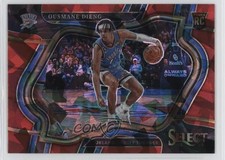 2022-23 Panini Select Courtside Red Cracked Ice Prizm Ousmane Dieng #267 c5b