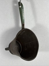 Vintage Nesco Metal Funnel Green Handle 1 Pint Primitive Rustic Farmhouse Decor