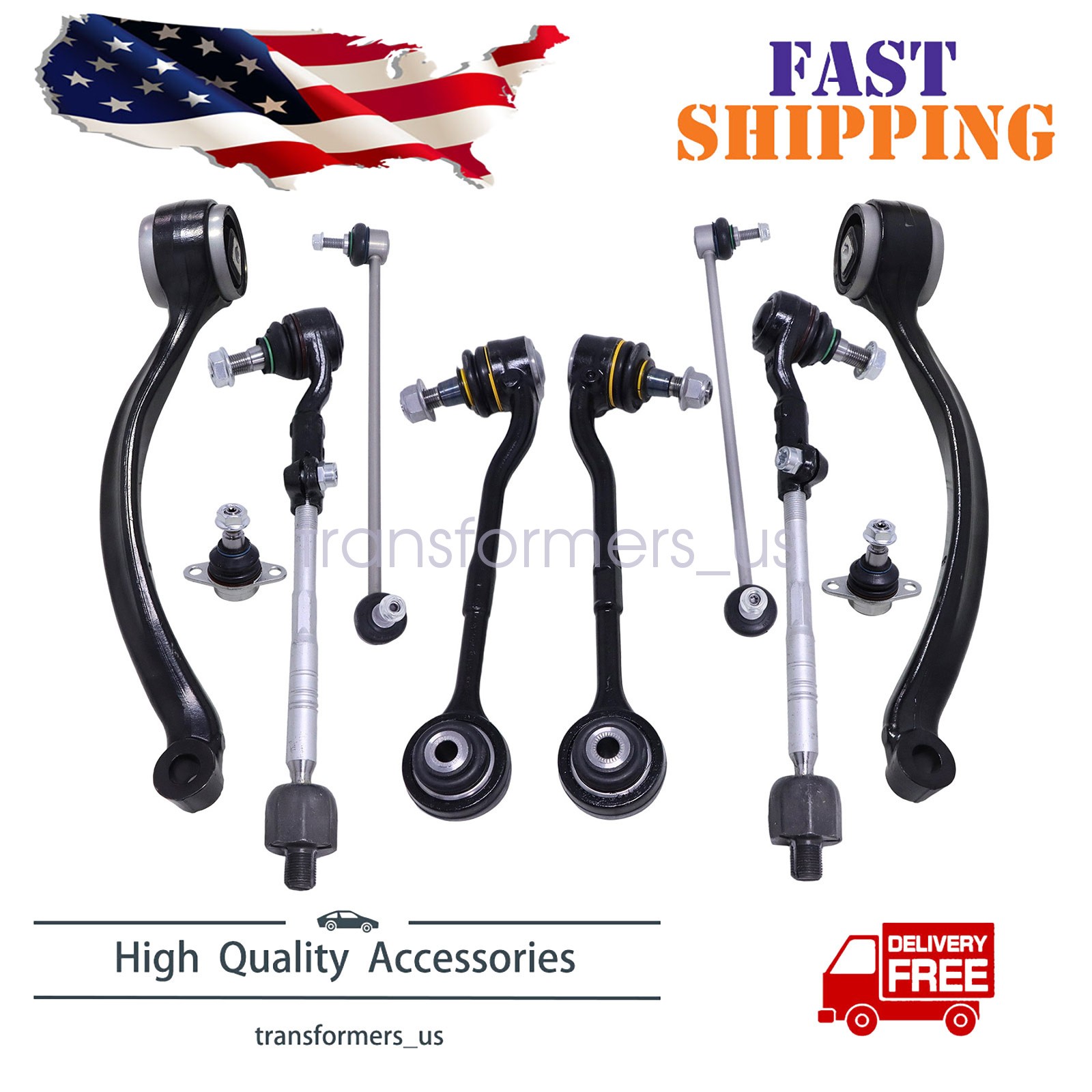 10pcs Front Control Arms Ball Joints Kits Suspension For BMW E90 Xi xDrive 328XI
