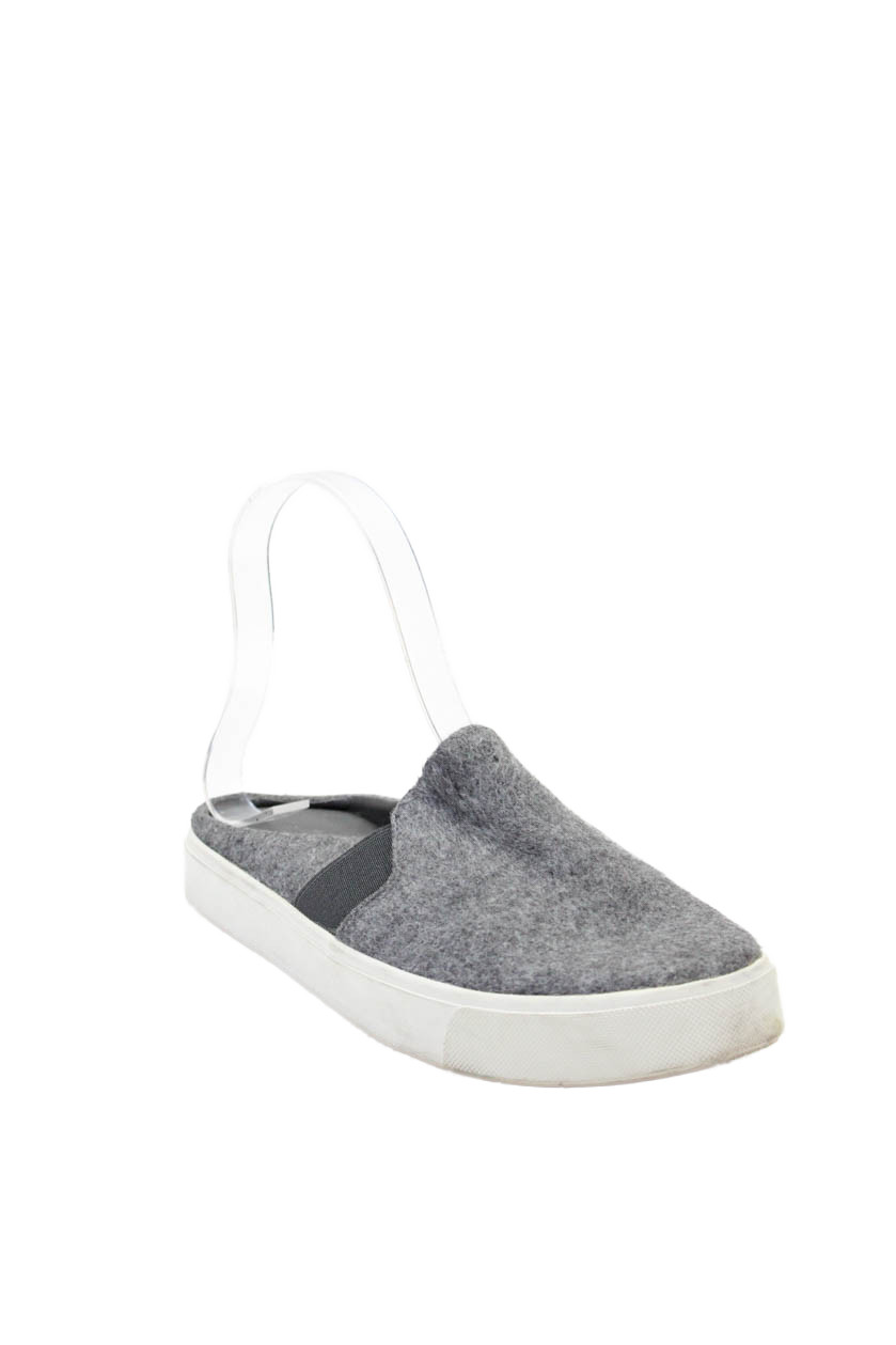 Vince Womens Wool Slip On Elasticated Mule Sneaker Flats Gray Size 6.5Free Shipping in US $100+ Orders | $6.95 Orders Below