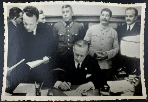 1940's WWII Photo of the conclusion of the Munich Conspiracy