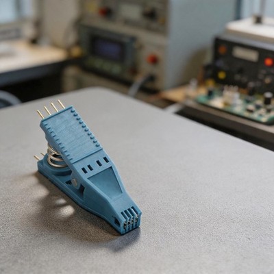 Gold Plated 8 Pin Test Clip Spring Hold for Online Chip Programming Tasks