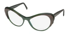 NEW ANDY WOLF 5031 EYEWEAR WOMENS CAT EYE PLASTIC 56-16-140 FULL-RIM GREEN