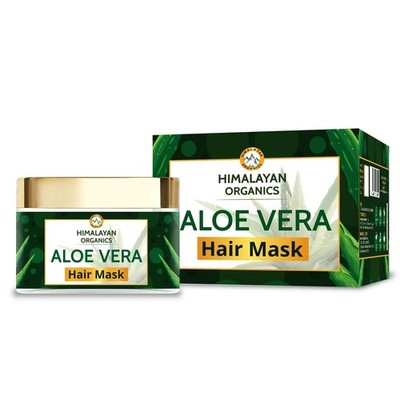 Himalayan Organics Aloevera Haarmaske mit Bhringraj, Moringa, Shikakai - 200ml