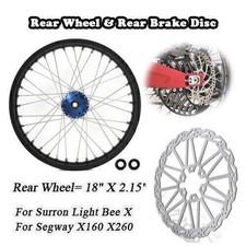 18"x2.15" Rear Spoke Wheel Rotor Kit For Sur-Ron Light Bee X LBX For Segway X160