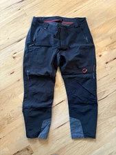 MAMMUT Mens Schoeller 3XDRY Black Pants size 40