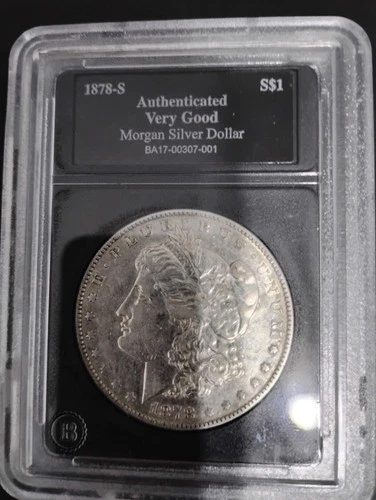 1878-S Morgan Silver Dollar Very Good Grade Certified BA17-00307-001