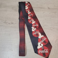 Vintage Coca Cola Polar Bear Mens Neck Tie 100 Polyester Very Nice Condition