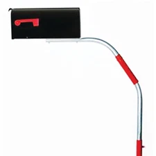 Suburban Mailbox Support with Swinging Boom Arm (30 Inch Boom Swings When Imp...