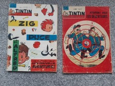 TINTIN Comics No 747 February 1963 / No 819 July 1964 French Copies Reasonable