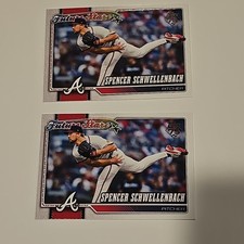 Topps Spencer Schwellenbach Braves Future Stars Card Lot - 2 Cards