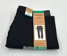 Eddie Bauer Men’s Canvas Utility Stretch Pants, Black, Size 38X30