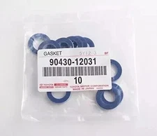 Genuine OEM Toyota Lexus Oil Pan Drain Plug Washer Gasket Set of 10 90430-12031