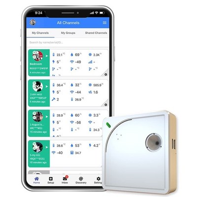 UbiBot WS1 WiFi Environmental Sensor: Temp, Humidity, Light Monitoring | Exte...