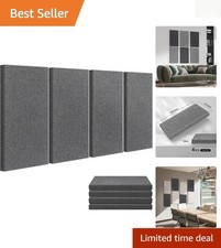 Modern 4-Pack Acoustic Wall Panels in Heather Grey - Protect  Absorb Sound