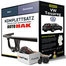 Für VW Touareg CR7, RC8 Anhängerkupplung starr +eSatz 13pol 11.2017-jetzt NEU