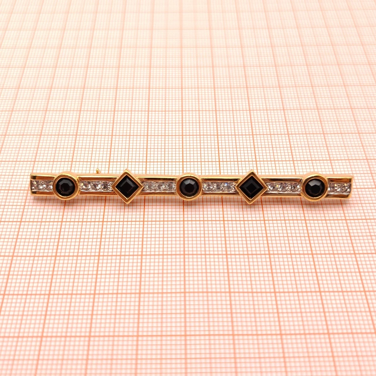 ⭐ Swarovski Brosche Anstecknadel Stecker Pin Anhänger Perle Stein Gold 057 ⭐