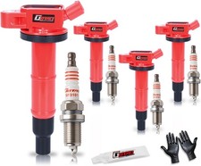 Set of 4 Ignition Coil Pack and Iridium Spark Plug for 2.4L 2002-2009 Toyota Cam