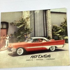 1957 DeSoto Firedome Firesweep Fireflite Car Dealer Sales Brochure Fold Out