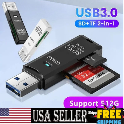 USB3.0 SD Card Reader for PC Micro SD Card to USB Adapter for Camera MemoryC lot