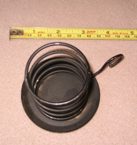 Neat Larger Width Candle Holder Hand Made Of Spring Metal Blacksmith Whimsical