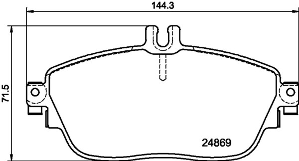 Bremsbelagsatz Scheibenbremse Hella Pagid 8DB 355 019-721 FüR Klasse Infiniti-image