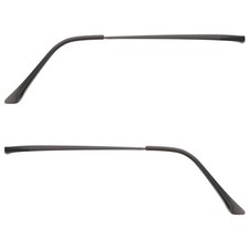 Universal Glasses Arm Replacement Double Teeth Metal Temple 13.5x4cm Black