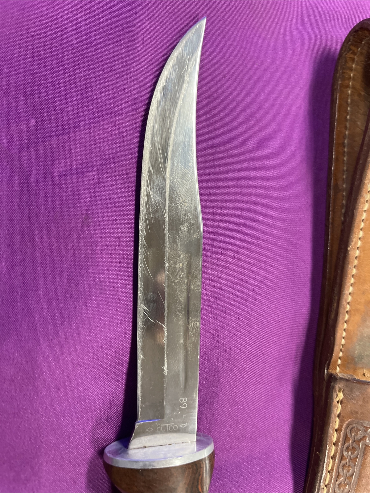 Vintage Cutco Hunting Knife Fixed blade 89 Pat 2390544 with Sheath