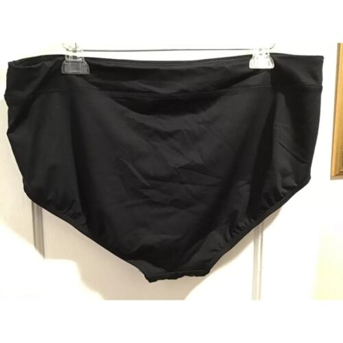 Sand and Sun Woman Black Hip Hugger Swim Bottoms Size 2X swimsuit 18W 20W - Picture 2 of 2