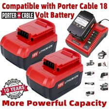 8.0Ah 18V Lithium Battery or Charger For Porter Cable 18V PC18B PC18BL PC18BLX