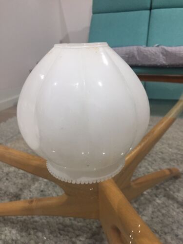 Gloss White Milk Glass Ceiling Light Or Lamp Shade - Picture 1 of 7
