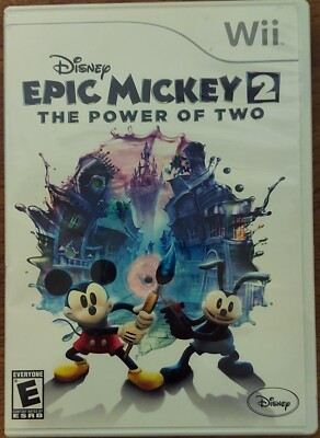 Disney Epic Mickey 2: The Power of Two (Nintendo WIi) Complete W/ Manual
