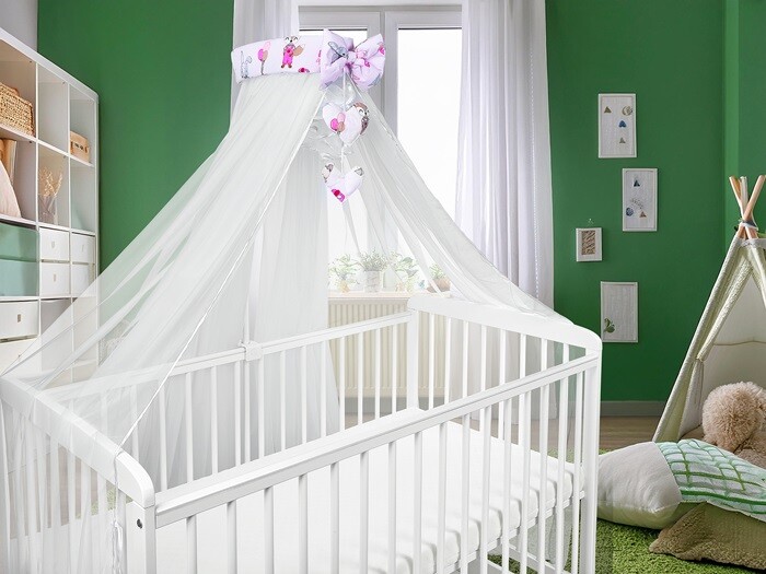 Zanzariera a baldacchino per lettino bambini