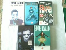 Eddie Izzard 5 Live Comedy Stand Up Video VHS Tapes Rare Collectable
