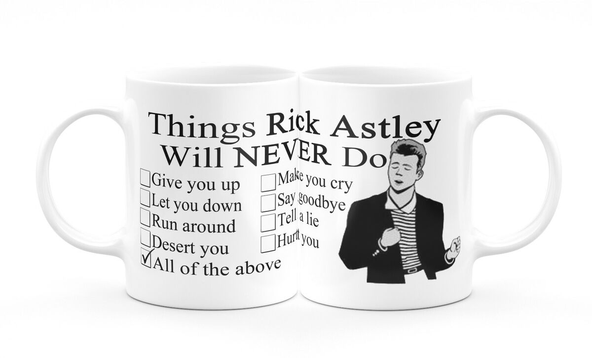 Rick Astley meme Postcard for Sale by blurry-mind