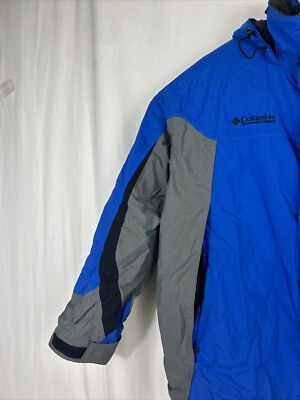 Columbia Mens Large Full Zip Omni Shield Waterproof Hood Jacket