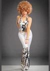 Ladies Silver 70s Disco Diva Costume